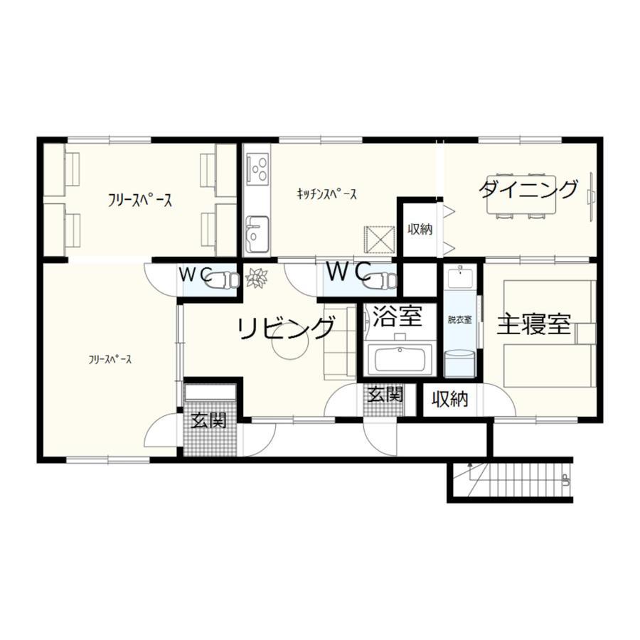 リノベーション済み室内新築　Service Apartment Sapporoザ・ハウス4Ldk86㎡ Bagian luar foto